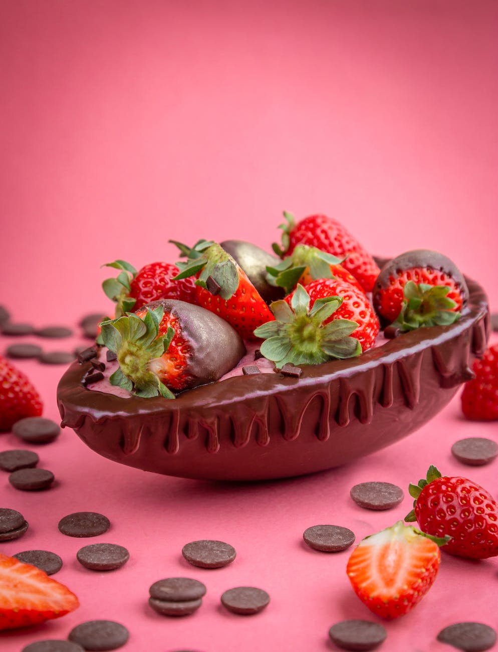 strawberries covered in chocolate